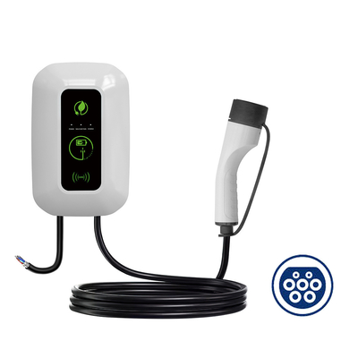 AC 출력 전류 7KW 220v CCS/Type 2 벽에 장착된 유럽 표준 충전소