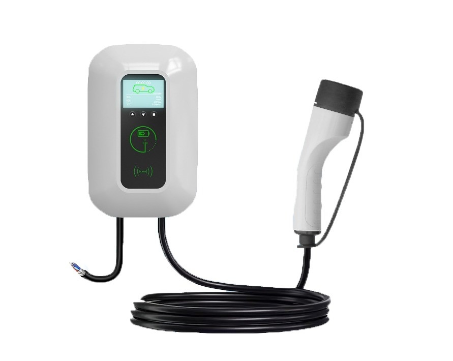 AC 출력 전류 7KW 220v CCS/Type 2 벽에 장착된 유럽 표준 충전소